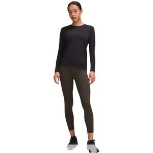 Lululemon Women’s Olive Green Mesh Crop Leggings Size 6